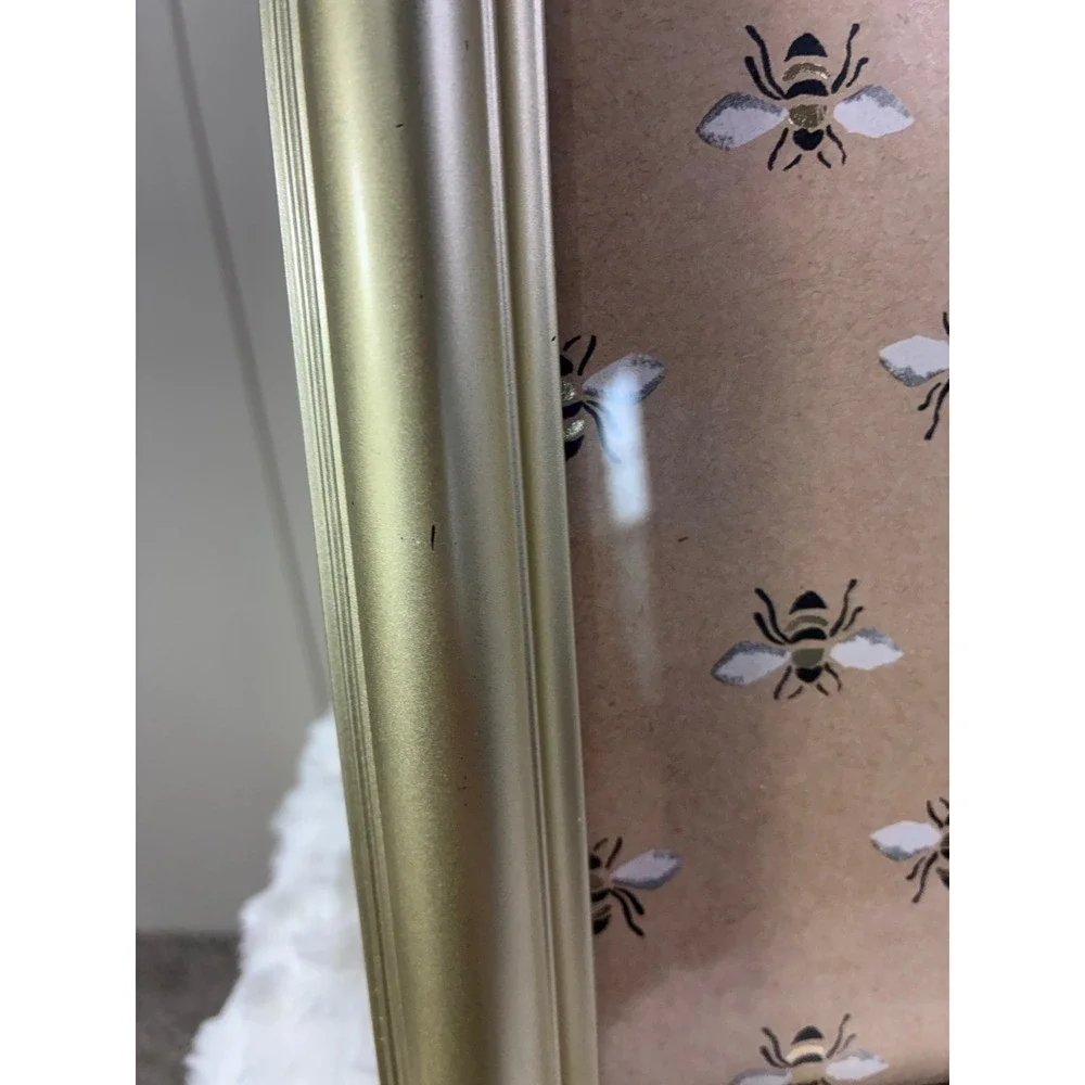 Champagne Gold Metallic Picture Frame Tabletop 8x10 Display Glass Front
